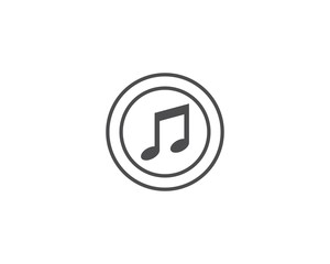 Music note logo