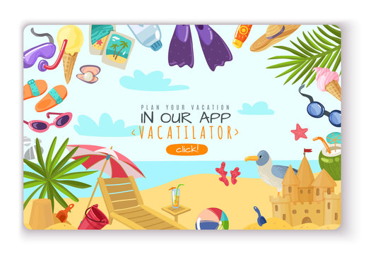 Summer holiday items landing page
