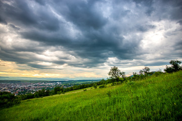 Obraz premium Storm clouds in the springtime