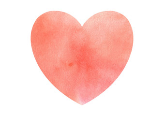 perfect watercolor pink heart