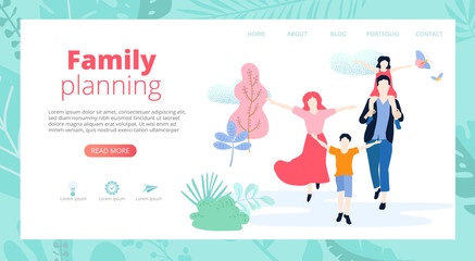 Family planning. People with kid spend weekend together, plan leisure time and holidays.