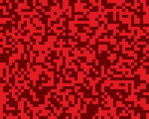 Red random squares mosaics or tiles banner.