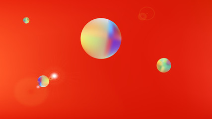 Funny abstract space fantasy  clear. 