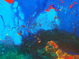 Fototapeta na wymiar Top view colorful art abstract ocean background.