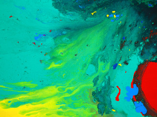 Top view colorful art abstract ocean  background.