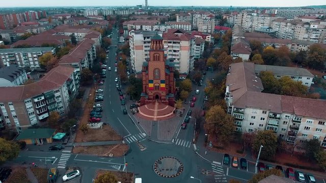 Romanian Church - 4K Aerial Footage - Drona Biserica Sfantul Andrei Oradea
