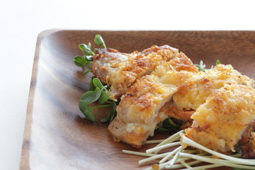 Japanese food, deep fried cuisine Pork cutlet