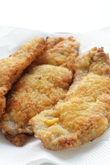 Japanese cooking deep fried pork cutlet Katsu