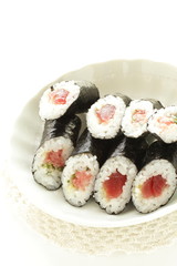 Japanese food, Tuna fish sushi roll
