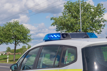 Blaulicht  vom Polizeiauto