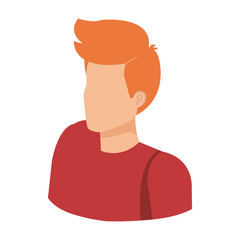 young and casual man character