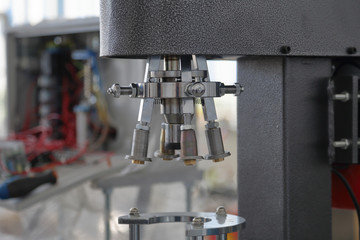 Industrial equipment for professional packaging in the factory shop