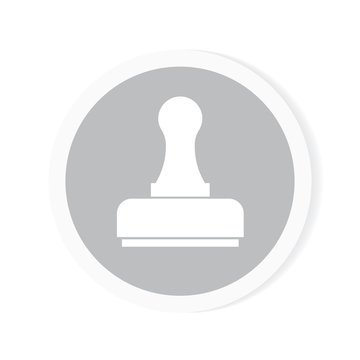 recommend clip art: black stamp icon- vector illustration
