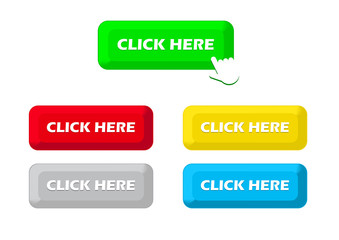 Fototapeta premium Click here buttons vector