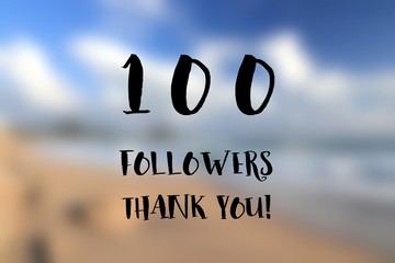 100 followers banner