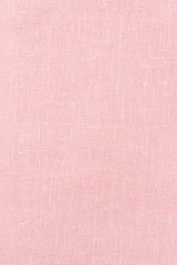 Pink linen pastel fabric, background or texture
