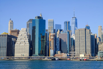 Fototapeta na wymiar New York City, skyline from Brooklyn