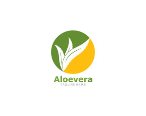 Set of aloevera logo template vector icon concept