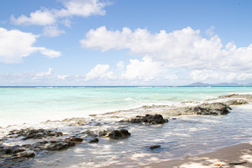 Beautiful beach in Seychelles.