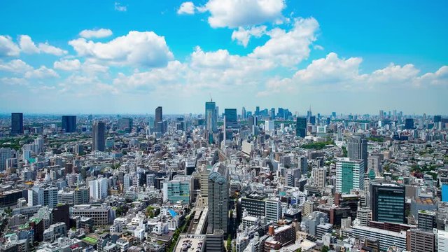 東京・新宿・渋谷・タイムラプス