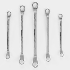 Realistic 3d Render of Spanners