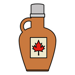 sweet maple syrup bottle product