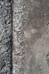 concrete texture, with metal reinforcement