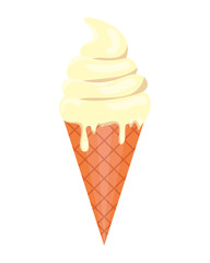 sweet ice cream cone icon
