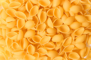 Italian pasta background close up.