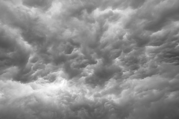 Dark clouds as background