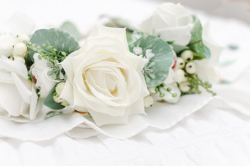 faux flower arrangement