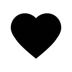 Heart vector illustration, Isolated solid style icon