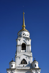 Fototapeta na wymiar Assumption cathedral in Vladimir city, Russia. Popular landmark. 