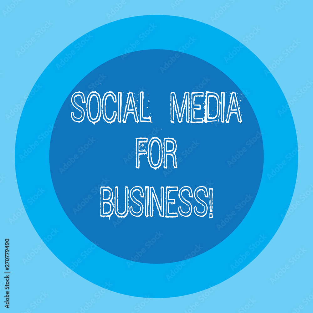 Poster conceptual hand writing showing social media for business. business photo text making money by posti