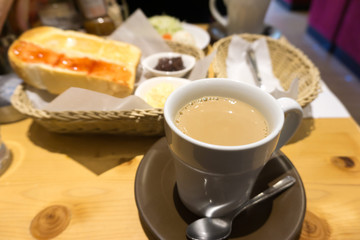 カフェオレ 朝食
