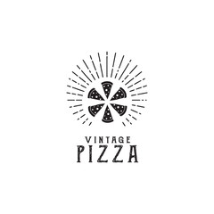 Pizza logo inspiration vector template