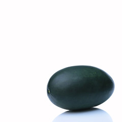 Isolated watermelon on white background.