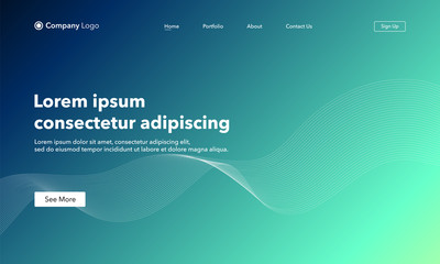 Asbtract background website Landing Page. Template for websites, or apps. Modern design. Abstract vector style.