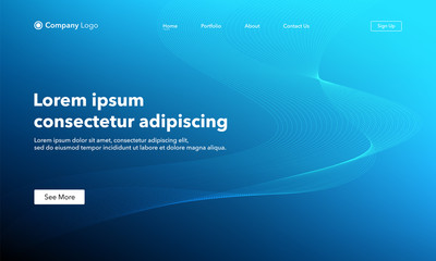 Asbtract background website Landing Page. Template for websites, or apps. Modern design. Abstract vector style.