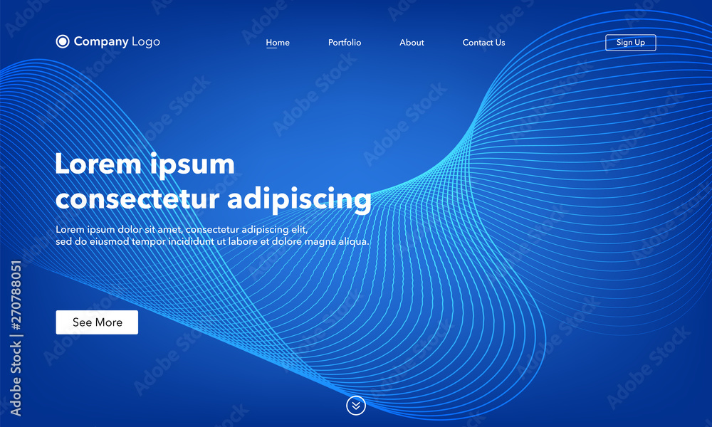 Wall mural asbtract background website landing page. template for websites, or apps. modern design. abstract ve