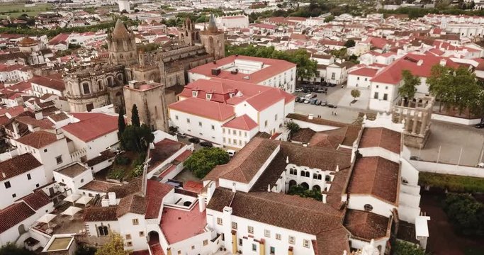 Picturesque top view of city Evora. Portugal 