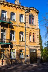 Fototapeta na wymiar Historic house in the Old Town of Vilnius. Lithuania