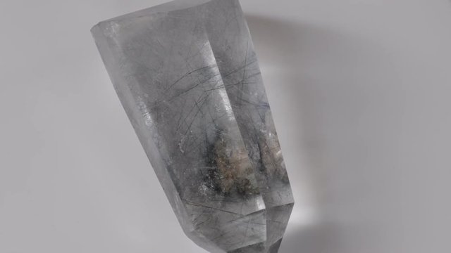 Clear quartz with Tourmaline inclusions