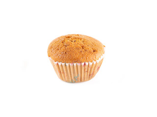 banana cake on white background