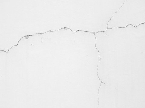 White Wall With Crack Texture