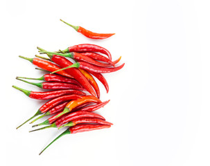 Red chili pepper isolated on a white background