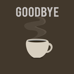 Word writing text Goodbye. Business concept for Greeting for leaving Farewell See you soon Separation salute.