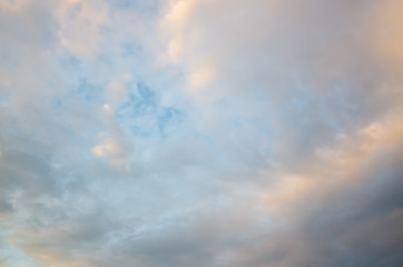 background of sunset clouds on heaven