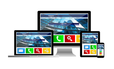 website on computer laptop tablet phone