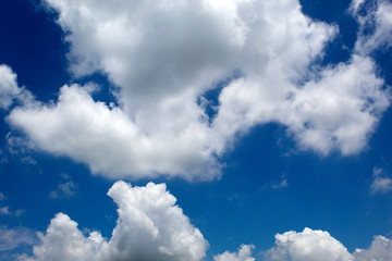 white cloud on blue sky ,nature sky